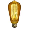 luxtek ST64 Golden Vintage Lampe, Vintage Gold, Carbon, 60 W Filament