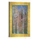 Gerahmtes Bild von Claude Monet Cathedrale de Rouen, effet de soleil, Kunstdruck im hochwertigen handgefertigten Bilder-Rahmen, 30x40 cm, Gold raya