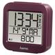 Hama Funk Wecker "RC 130" (zwei Weckzeiten, Snooze, Speed Alarm, Thermometer und Kalender) Funkwecker aubergine