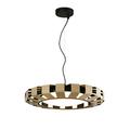 Faro Barcelona Pauline 20100 LED-Pendelleuchte, inklusive Lampe, 24 W, Körper aus Holz und Metall, Gehäuse aus PC