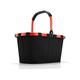 Reisenthel BK7039 Einkaufskorb Polyester, 48 x 29 x 28 cm, schwarz/rot