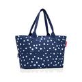 Reisenthel Shopper e1 Spots Navy Einkaufstasche, Polyester, 26.5x50x16.5 cm