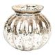 Insideretail 700460-12-6 Wedding Tea Light/Flower Holders: Mercury Glass Mini Round Vase, 13 cm Set of 6 Glas 45 x 45 x 10 cm, Silber