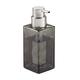 InterDesign 70566EU Casilla Moderner Schaumseifenspender aus Glas für Küche, Badezimmer, rauchfarben/gebürstet, 7.4676 x 6.8326 x 18.8214 cm
