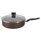 Tefal B3003202 Extra Brownie Schmorpfanne mit Deckel, Aluminium, Aluminium, Brownie, 24 cm