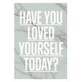 I LOVE MY TYPE ILMT-001020 Poster Loved Yourself, DIN A3, 29,7 x 42 cm, grün