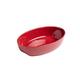 Pyrex 8013078.0 Curves Auflaufform, oval, Keramik Steingut rot 33 x 21 cm