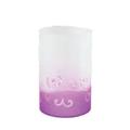 YANKEE CANDLE Purple Scroll Teelichthalter, Glas, gefrostet lila, 10 x 10 x 15 cm