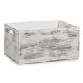 Zeller Aufbewahrungs-Kiste Rustic weiß, Holz, 40x30x20 cm