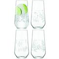 LSA International RBG Kew Glas 505 ML Sortiert transparent, 4 Stück