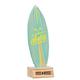 Miss Wood Woody Surf Board – Mini Tablita aus Holz, mit Fuß mit Motiv Aloha, Blau