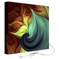 Decoralive Wandbild mit Hintergrundbeleuchtung Abstrakter Rand 75.00x75.00x5.00 cm bunt