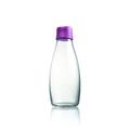 Retap Wasserflasche 05, Glas, Glas, violett, 8x8x19 cm