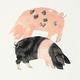 Julia Burns "Gloucester Old Spot and Saddleback Pigs, 40 x 40 cm, Leinwanddruck