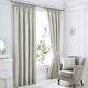 Serene Laurent Damast/Jacquard Bettbezug-Set, Silber, Lined Pencil Pleat Curtains 66 x 90 inch