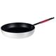 Pentole Agnelli Linie Cookware System Bratpfanne Induktion Senkkopf Hohe mit Griff Cool, Rot 32 cm Silber/Rot