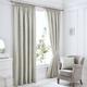 Serene Laurent Damast/Jacquard Bettbezug-Set, Silber, Lined Pencil Pleat Curtains 66 x 72 inch