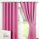 Dreamscene Luxuriöse Blackout Vorhang mit Ösen, Polyester, Pink, 66 x 274 cm