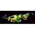 Pro-Art-Bilderpalette Lime & Lemon Glas-Art, bunt, 30 x 80 x 1,3 cm
