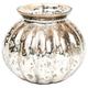 Insideretail Hochzeit Tee-Licht/Blumen-Halter: Mercury Glass Mini-Runde Vase Silber, 13 cm Set von 36, Metall, Silver, 13 x 13 x 13 cm