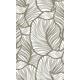 Myspotti LK-S-1079 Fensterfolie Leaves statisch haftend, Kunststofffolie, beige/transparent, 60 x 100 x 0,1 cm