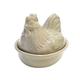 Better & Best 1821051 – Ovaler Pastete, mit Deckel mit Hühner-Form, Grau