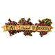 Design Toscano Wandschild „Eat, Drink and Be Merry“ Skulpturen-Wandskulpturen, Harz, Mehrfarbig, 7.5 x 73.5 x 28 cm