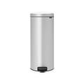 Brabantia Treteimer mit Inneneimer aus Kunststoff, stahl, Metallic Grau, 30 Liter