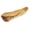 Olive Wood EA31L45 Rustikale Brot-/Obstschale, mit Maserung, natürlich