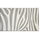 Linea Due Badteppich 100% Polyacryl, ultra soft, rutschfest, ZEBRA, Badematte 60x100 cm, natur