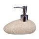 Grund Stone Seifenspender 15x10x11 cm Sand Accessoires, 100% Polyresin, 15 x 10 x 11 cm