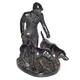 Better & Best 019050 – Figur, Messing, Jäger mit Hunde-Paar, schwarz