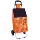 Laroom 13657 Einkaufstrolley mit Tasche Mandala, 45 Liter, Orange