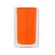 Grund Cube Becher 7x7x11 cm orange Accessoires, Keramik, 7 x 7 x 11 cm