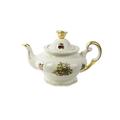 BOHEMIA PORCELÁN AG803SK Tea Pot 1,2 L Porzellan, Cream/Ivory, 27.5 x 17.5 x 17 cm