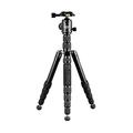 JUSINO TK-255S leichtes & kompaktes Traveller Tripod/Monopod Reisestativ Aluminium + Stativkopf BT-02, mit Transporttasche