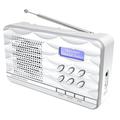 Soundmaster DAB500SI tragbares Personenradio (Persönlich, digital, AM, DAB+, FM, PLL, 1 W, 3,5 mm) silberfarben