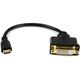 StarTech.com 20cm Mini HDMI auf DVI-D Adapter - St/Bu - Mini HDMI zu DVI Konverter Kabel