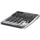 Behringer XENYX QX602MP3 Premium 6-Input 2-Bus Mixer mit XENYX Mic Preamps, British EQ, MP3 Player und Multi-FX