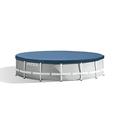 Intex Round Pool Cover - Poolabdeckplane - Ø 457 cm - Für Metal und Prism Frame Pool, Blau