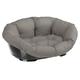 Ferplast Hundebett Hundesofa Katzenbett Hundematte Sofa' 10 Kunststoffkorb mit Waschbarem Gepolstertem Hundekissen, 96 x 71 x h 32 cm.