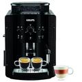 Krups Automatic Espresso Machine YY8125FD Beans Kaffeemühle mit Handdruck (15 Bar, Dampfdüse) schwarz
