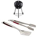 Charbroil Holzkohle Grill Kettleman, schwarz + Grillbesteck