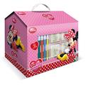 Multiprint Hütte 7 Stempel für Kinder Disney Minnie, 100% Made in Italy, Benutzerdefinierte Stempelset Kinder, in Holz und Naturkautschuk, Ungiftige Waschbare Tinte, Geschenkidee, Art.09866