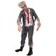 Smiffys Zombiekostüm High School Horror Schuljunge, Grau, mit Jacke, integriertem Hemd, Krawatte und Hose