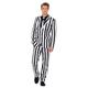 Smiffys Gauner Anzug, mit Jacke, Hose und Krawatte