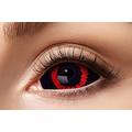 Eyecatcher 84091541-s07 - Farbige Sclera Kontaktlinsen, 1 Paar, für 6 Monate, Schwarz, Rot, Karneval, Fasching, Halloween