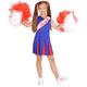 "BLUE/RED CHEERLEADER" (dress) - (140 cm / 8-10 Years)