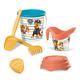 Mondo Toys - BUCKET SET + WATER CAN PAW PATROL - Sandeimer Set ø17 cm mit Giesser - 6-Teiliges Strandspielzeug Set für Kinder ab 3 Jahren, Strandset - 28243