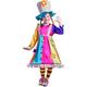 Dress Up America 852-S Polka Dots Clown-Kostüm-Größe klein (4-6 Jahre) Getüpfeltes Clownkostüm für Mädchen, Mehrfarbig, (Taille: 71-76 Höhe: 99-114 cm)